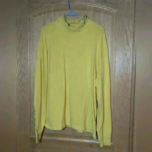 Vintage Skidoo yellow turtleneck